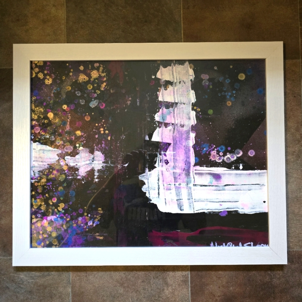 HANDCRAFTED Abstract Painting HANDPAINTED Wall Art Decor HANDMADE Artwork - Picture 3 of 14